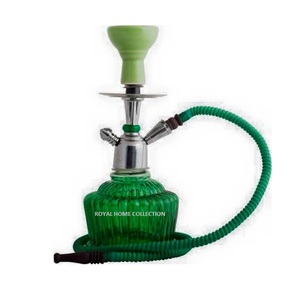 Colored Glass Hookah with Metal Part - Product Image 3