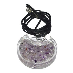 Pendentif Orgone en Acrylique Améthyste pour la Protection Guérison EMF Pierre de Cristal de Guérison Artisanat - Product Image 1