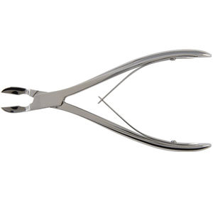 Fórceps de corte de hueso Cleveland con una junta de caja Instrumentos quirúrgicos ortopédicos curvos de 180mm - Product Image 2