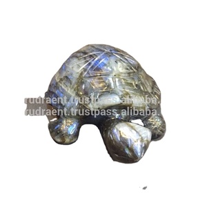 ลาบราดอไรต์รูปปั้นสัตว์อัญมณี,รูปแกะสลักเต่ารูปปั้นมือแกะสลัก Piedras Naturales หินคริสตัลบำบัด - Product Image 3