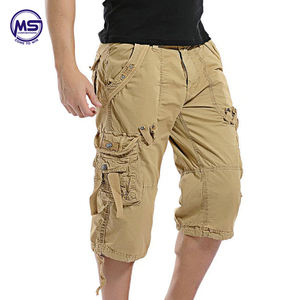 Pantalones cortos Cargo sueltos para hombre para el verano Patrón sólido Diseño de camuflaje Estilo casual Pantalones cortos para él - Product Image 2