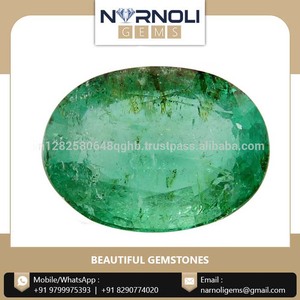 Esmeralda Colombiana 100% Natural, Sin Tratamiento, Sin Calentar, Excelente Calidad, Ovalada, 12.8 x 9.4 mm, Mayorista de la India - Product Image 3