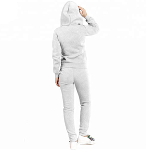 Haute qualité femmes maigre vêtements de sport fermeture éclair survêtement mince Jogging Style hiver coton polaire survêtement personnalisable - Product Image 3