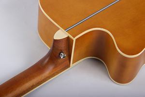 Guitarra Acústica de 6 Cuerdas Fabricada en China, Modelo Tree Root de 39 Pulgadas, con Corte, para Principiantes, en Madera de Tilo, Abeto y Palisandro, Acabado Mate, con Funda y Capo - Product Image 5