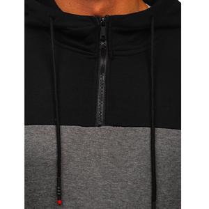 Conjunto de Sudadera con capucha de ajuste regular con estampado 3D para hombre de muestra gratis OEM 65% algodón 35% poliéster manga larga bordado sólido invierno - Product Image 4