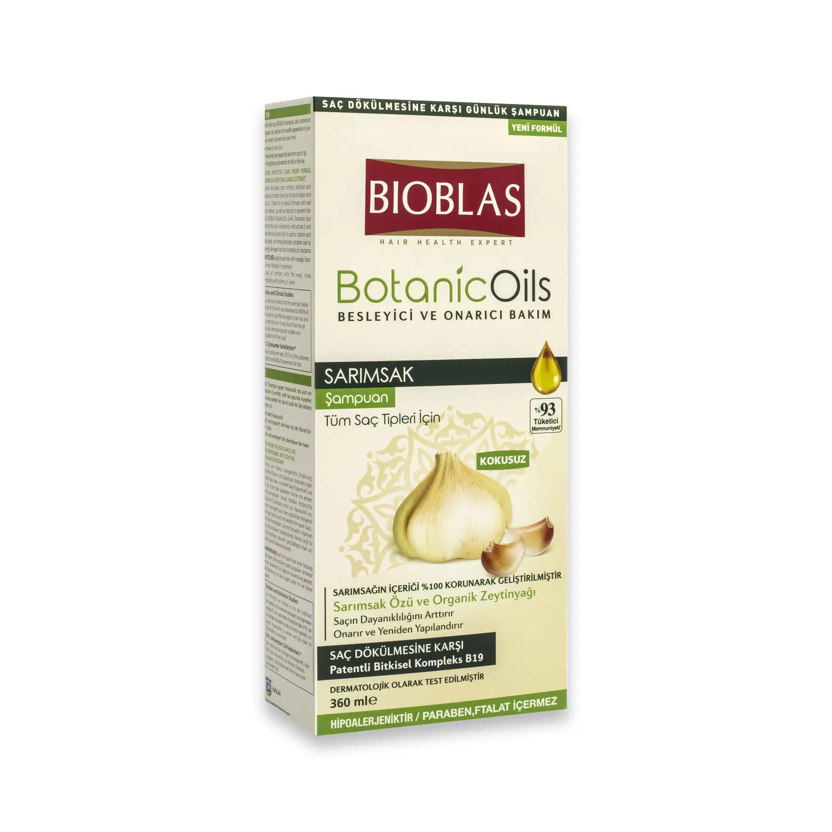 Shampoing bioblier 360ML, huile botanique, toutes sortes disponibles, livraison gratuite