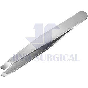 Pince à épiler de précision en acier inoxydable oblique de qualité supérieure certifiée CE ISO Pince à épiler à sourcils à usage personnel professionnel - Product Image 5