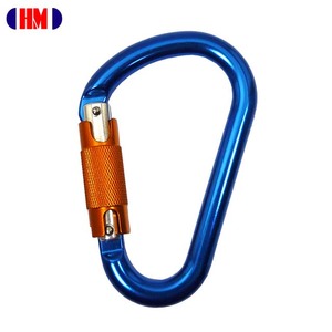 Mousqueton d'alpinisme en aluminium à verrouillage par torsion 25KN pour le sauvetage - Product Image 1