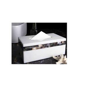 Servilletero de nácar más vendido, accesorio de cocina de comedor Premium, vajilla para el hogar y la caja de servilletas de Hotel - Product Image 1