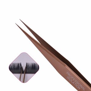 Vetus — pincettes pour faux cils en acier inoxydable, pincettes à pointe droite, pour applicateur, vente en gros, de marque privée - Product Image 2