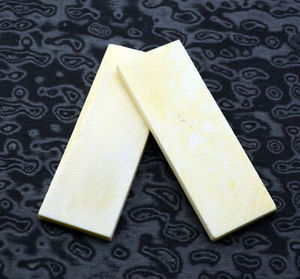 Échelle de flate d'os de buffle blanchie pour l'artisanat de la poignée du couteau - Product Image 2