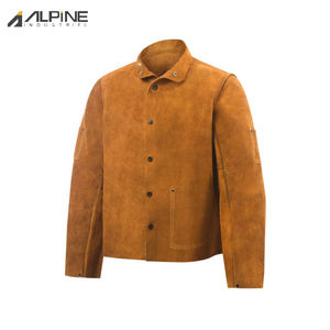 Veste en cuir pour homme, industrielle, respirante, ignifuge, confortable, pour la soudure, en cuir, pour unisexe, Alpine Industries - Product Image 6