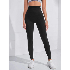 GAF New Arrival High Quality Simple Solid Women Yoga Leggings Pants Breathable Windproof Lightweight Plus Size <b>Knee</b> Length - Product Image 2