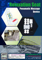 AKEE Masseur lombaire gonflable haute pression pour siège de voiture avec moteurs vibrants, ajustement universel, rénovation/amélioration, garantie 1 an