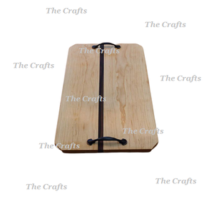 Bandeja de desayuno para hoteles en forma Rectangular de madera Calidad exclusiva Tamaño personalizado Bandeja para servir té y café - Product Image 5