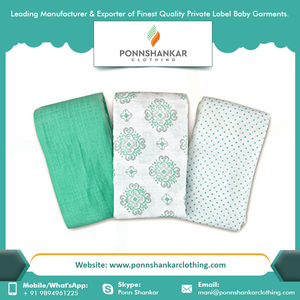 Couverture d'emmaillotage pour bébé en mousseline de coton 100% biologique |   Couverture douce et respirante pour nouveau-né |   Couverture de couchage légère pour bébé unisexe - Product Image 4