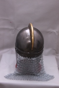 Casque en armure médiéval Antique Valsgrade, Style solide, portable, fait à la main, avec chaîne, pour Halloween - Product Image 4