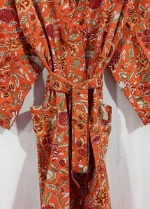 Luxurious Vintage Floral Print Women's Knitted <b>Duster</b> Kimono Streetwear with Belt Decoration Bridesmaid Gifts - Product Image 6