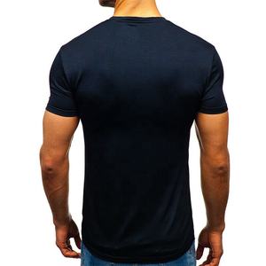 Camisetas de cuello redondo para hombre, camisetas lisas de cuello polo 100% - Product Image 2