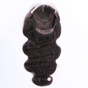 Đơn Knots Ren Top Wigs Trinh Nữ Monogilian Tóc Cơ Thể Sóng Do Thái Kosher Tóc Người Tóc Giả - Product Image 5