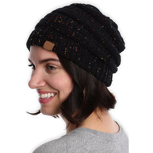 Bonnet unisexe d'affaires personnalisé avec étiquette hiver chaud épais tricoté 100% acrylique prix d'usine vente chaude - Product Image 4