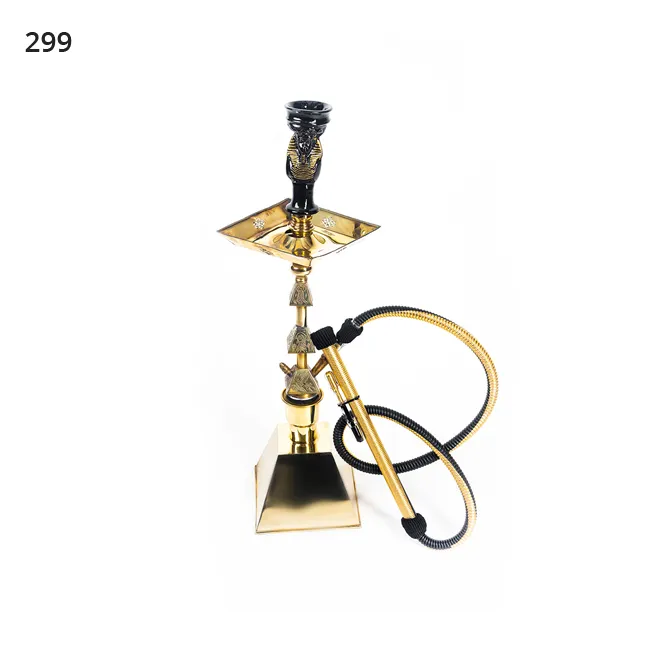 황동 Shisha Hookahs 고품질 독특한 디자인 최고의 이집트 파라오 럭셔리 Farida Hookahs 최고 흡연 효율 이집트