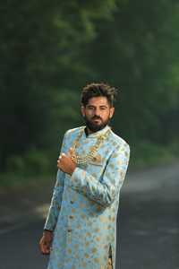 인도 남성 민족 착용 전통 착용 최신 손으로 만든 인도 서양 최신 손으로 만든 SHERWANI 정장 인도
