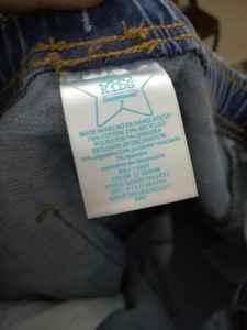 Pantalon de jogging décontracté en denim tricoté délavé pour garçons, taille élastique, longueur cheville, marque originale, stock du Bangladesh - Product Image 5