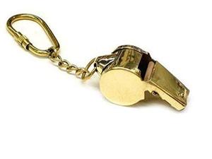 Premium Quality Whistle Brass Keychain for Car, Bike, Cycle and Home Restaurants <b>Keys</b> Customised <b>Custom</b> Package Accepted - Product Image 2