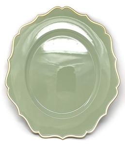 Placa de carga de metal de acero inoxidable, placa de carga blanca de Metal y plato de servicio, precio al por mayor - Product Image 1