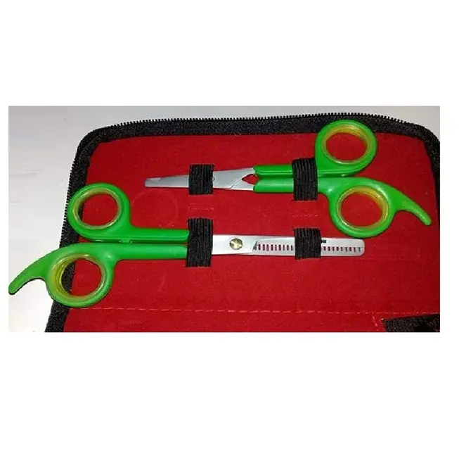 Набор ножниц для ухода за домашними животными, 2 шт., ножницы для филировки и ножницы для стрижки ногтей в упаковке, контейнер Rexcin