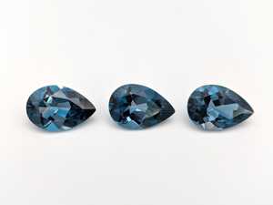 10X14mm Pear CUT NATURAL London Blue Topaz ขายส่งโรงงาน - Product Image 3