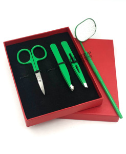 Professional Best Style <strong>Celery</strong> Powder Coating Stainless Steel Small <strong>Scissor</strong> Eyebrow Extension Tweezers Mirror Beauty Instruments
