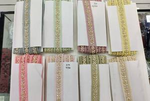 Encaje de Organza Bordado de una Sola Cara Ecológico Indio (100% Algodón) - Product Image 3