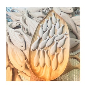 ปลาไม้แขวนทาสีตกแต่งผนังโบราณในร่มกลางแจ้งปลาไม้ของเล่นงานฝีมือเด็ก - Product Image 5