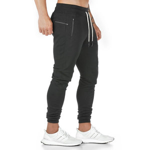 <b>Men's</b> Slim Fit Casual Sports Sweatpants Custom Stylish Straight Panel Pants in Canvas Fabric with Elastic <b>Waist</b> Closure - Product Image 5
