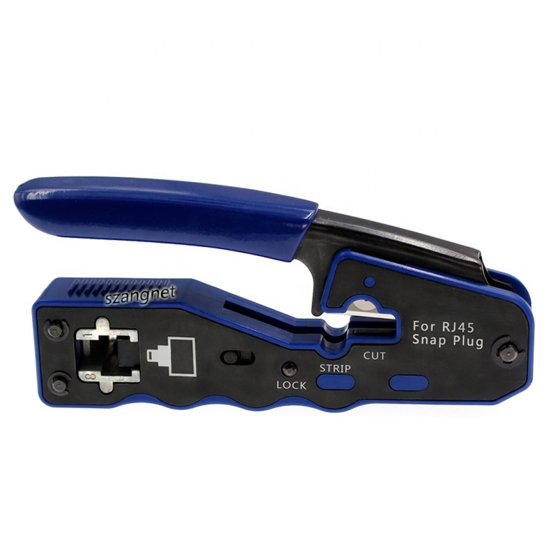 MINI RJ45 Pass Through Crimp Tool Compact EZ Crimping Tool For RJ45/RJ11 Plug