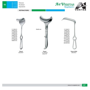 Retractores Doyen de alta calidad, instrumentos quirúrgicos manuales, acero inoxidable reutilizable, 25CM, certificación ISO 13485 y CE - Product Image 2