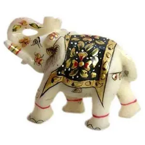 동상 대리석 코끼리 돌 조각 도매 사용자 정의 큰 돌 동물 수제 제조 인도 최고의 가격