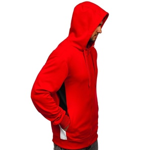 Venta al por mayor logotipo personalizado para hombre negro moda manga larga algodón Sudadera con capucha 3D patrón bordado logotipo OEM impresión personalizada - Product Image 3