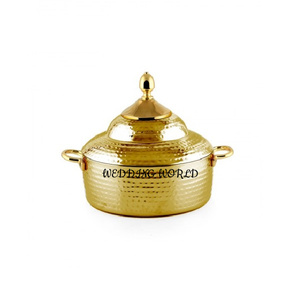 <b>Hammered</b> Steel Hotpot High Quality Handmade Designer Casserole Classic Stylish New Metal Food Warmer - Product Image 4