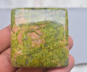 Best Selling Natural Unakite Crystal Palmstone Unakite <b>Cushion</b> Palmstone - Product Image 4