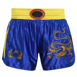กางเกง MMA ขาสั้นสำหรับผู้ชายและผู้หญิง,กางเกง MMA ขาสั้นสีดำและสีแดงทำจากวัสดุคุณภาพสูงและดีไซน์ตามสั่ง - Product Image 1