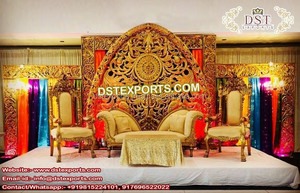 กรอบเหรียญไฟเบอร์สำหรับเวทีงานแต่งงาน,กรอบเวทีหลังเวทีงานแต่งงานแบบสวยงามแผงวงกลมดีไซน์เนอร์ทันสมัย - Product Image 2