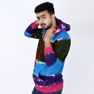 Venta al por mayor de color sólido pull over lisos sudaderas deportivas en blanco con bolsillo con cremallera Logotipo de diseño personalizado Sudadera con capucha casual - Product Image 3