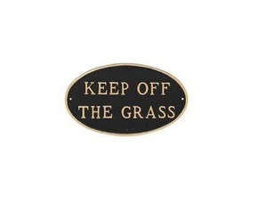 Keep of the Grass Wall Plaque Cast Iron - Product Image 1