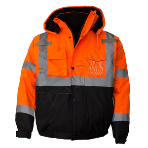 Nuevo estilo, ropa de trabajo fluorescente, chaqueta de seguridad, ropa reflectante impermeable para exteriores, chaqueta reflectante resistente a la intemperie - Product Image 4