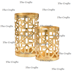 Conjunto de portavelas votivo de color negro de metal hecho a mano de diferentes tamaños para uso en decoración de hotel y hogar - Product Image 6