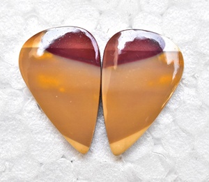 Mookaite Pair Cabochon Unique Pattern <b>Red</b> Mookaite Pair Australian <b>Red</b> Mookaite Pair Cabochons High Quality <b>Red</b> Mookaite Pair - Product Image 2