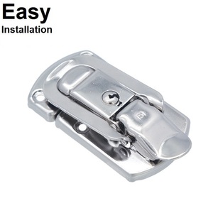 YC new design bright HC266 plated nickel metal paddle <b>lock</b> hardware for high-end flightcase case accessories fitting <b>locks</b> - Product Image 1